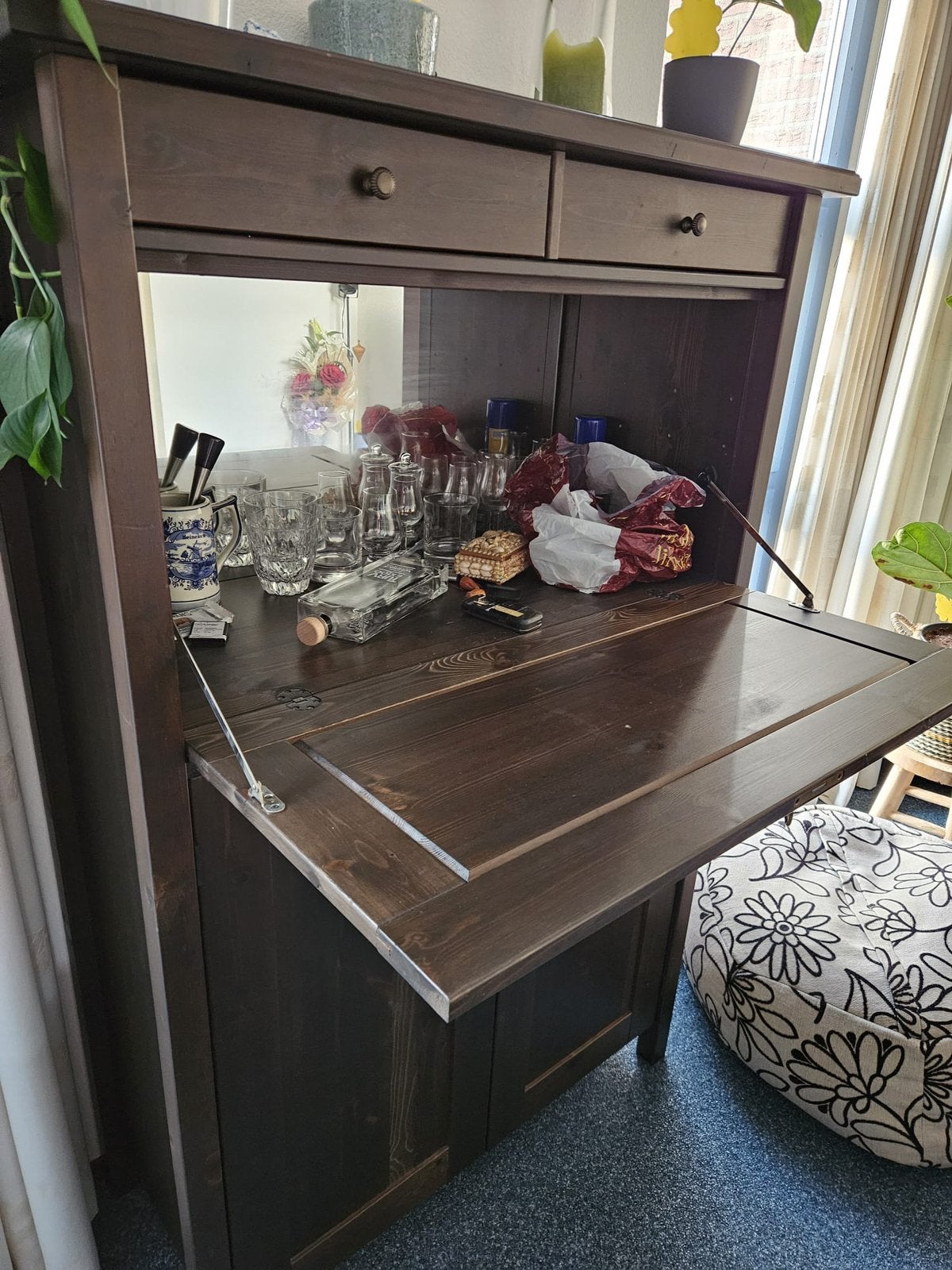 Kast, Ophalen of Verzenden, Zo goed als nieuw, Hout, Minder dan 50 cm