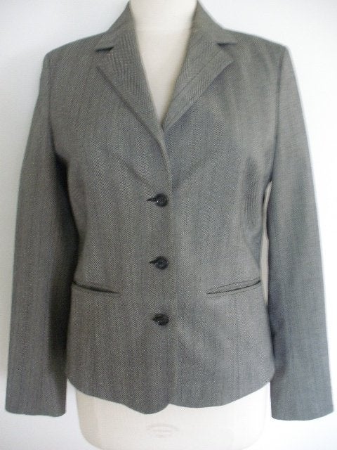 MEXX colbert blazer grijs zwart visgraat maat 38, Ophalen of Verzenden, Zo goed als nieuw, Maat 38/40 (M), Zwart