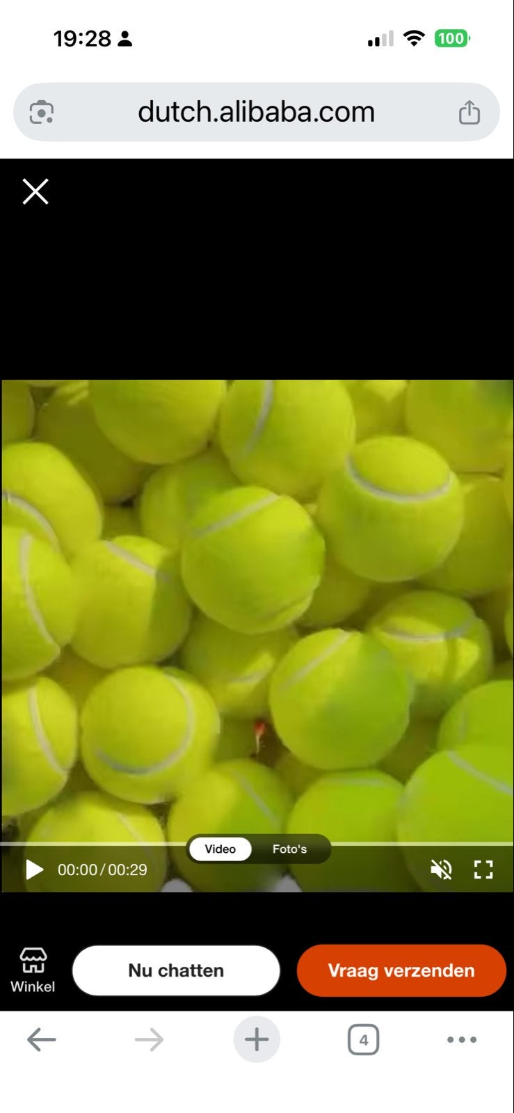 tennisballen - Ideaal voor spelen/training met hond, Sport en Fitness, Gebruikt, Ballen, L00, Ophalen
