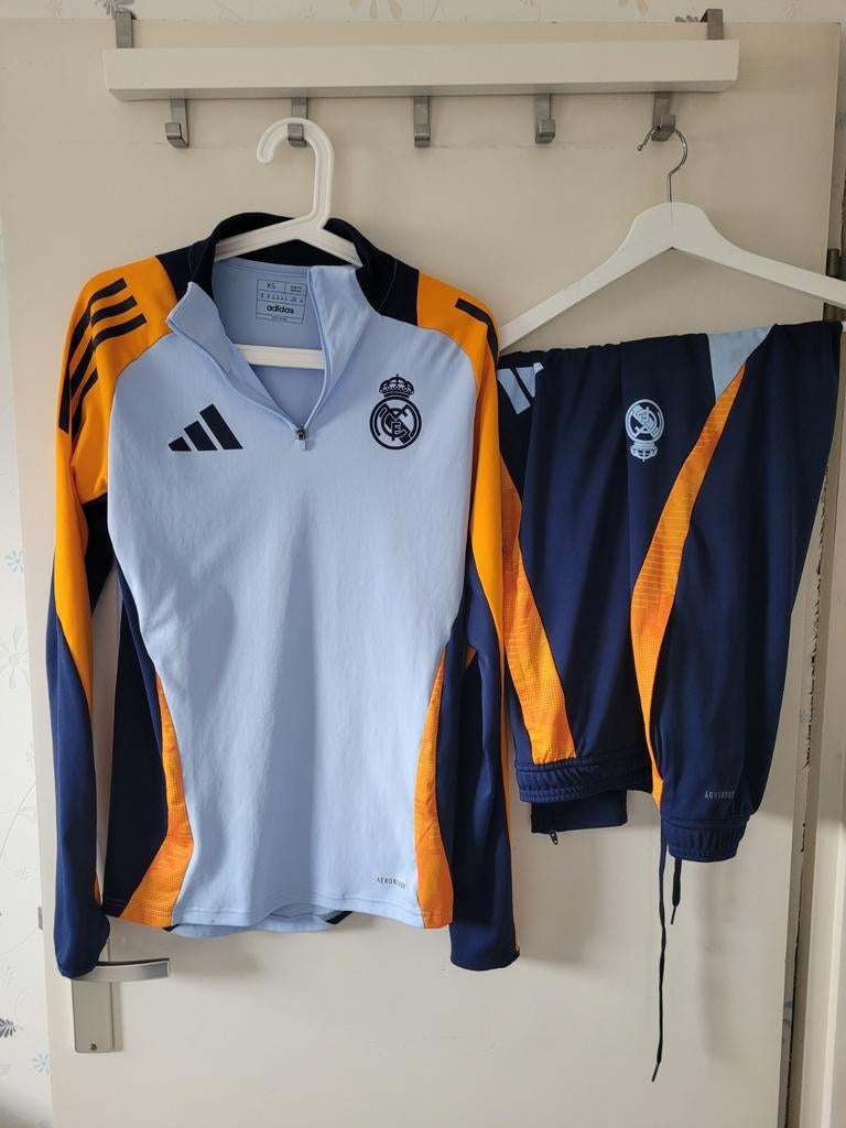 Trainingspak Real Madrid, Kleding | Heren, Sportkleding, Ophalen of Verzenden, Zo goed als nieuw, Zwart, Voetbal