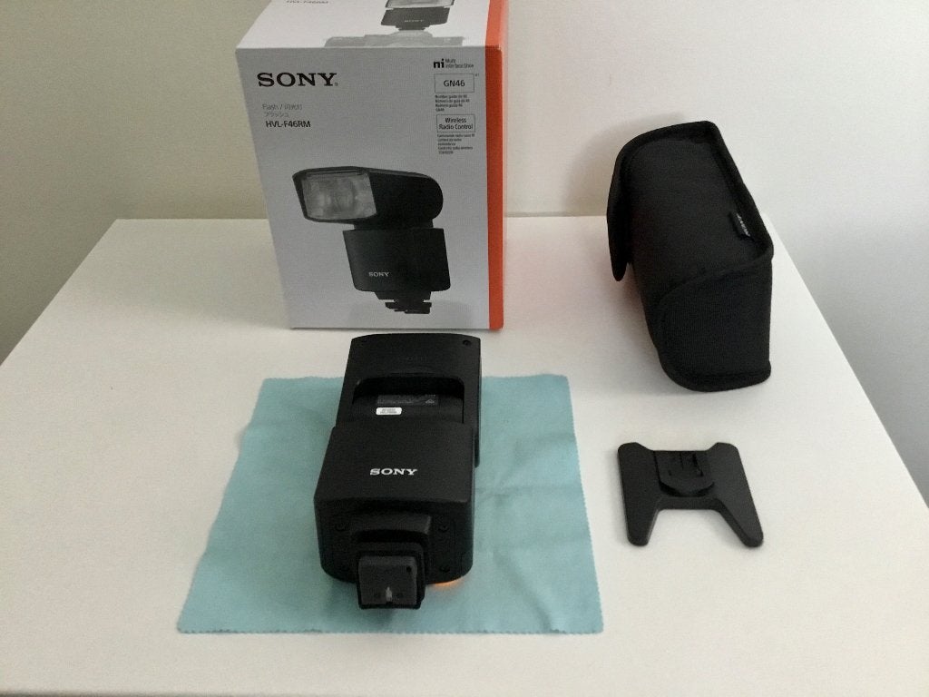 Sony HVL-F46RM Professionele TTL Speedlight Flitser, TTL, Ophalen of Verzenden, Zo goed als nieuw, Sony