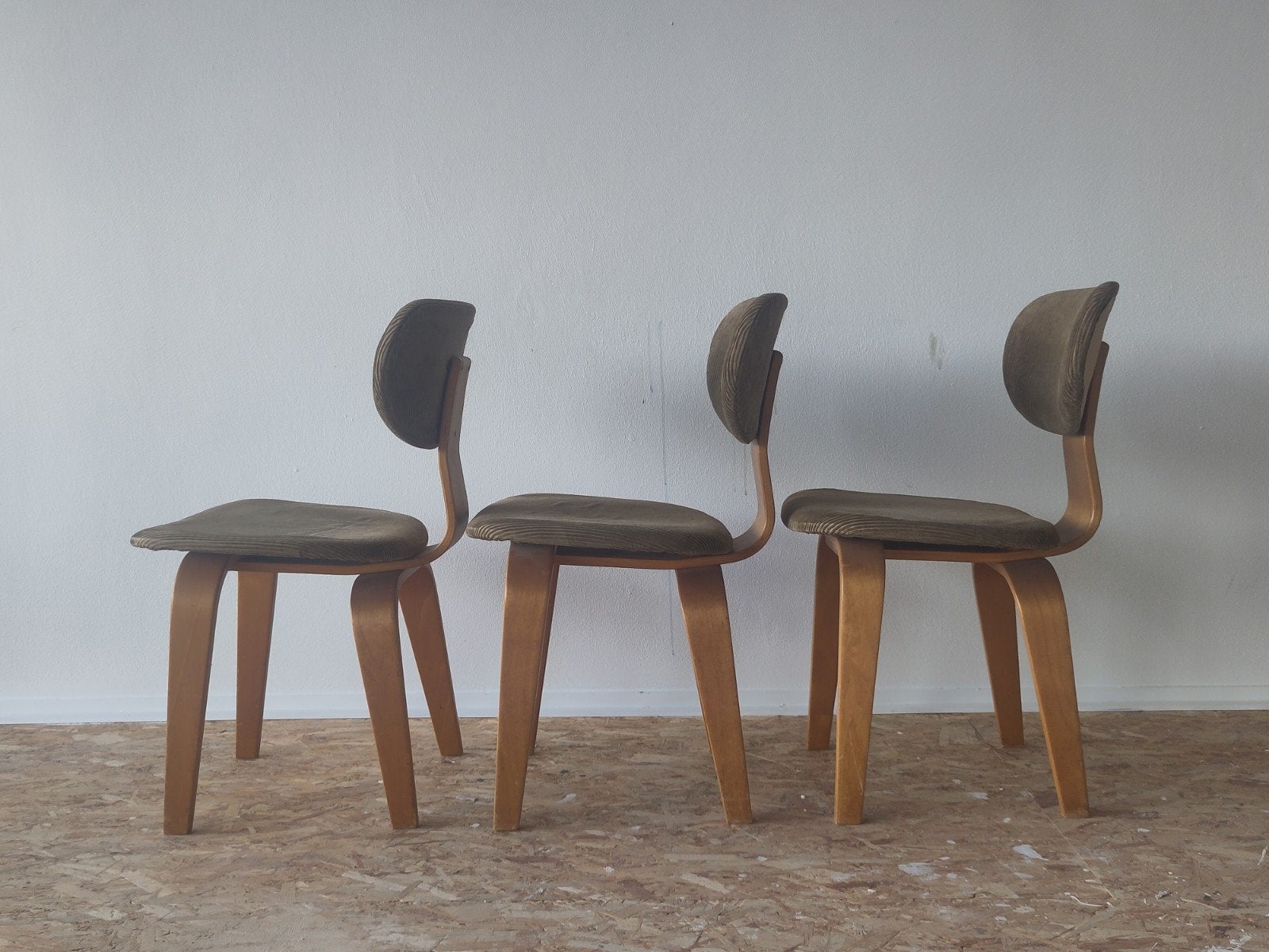 3x Pastoe stoel SB02 eetkamertoel berken serie hout stoelen, Gebruikt, Twee, ., Ophalen of Verzenden