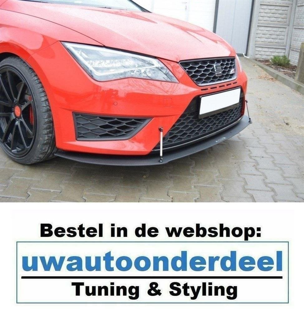 Maxton Spoiler Voorspoiler Lip Splitter Voor Seat Leon Cupra, Verzenden, Automotive Parts, A.parts@hotmail.nl, Trasmolenlaan 12 3447 GZ Woerden