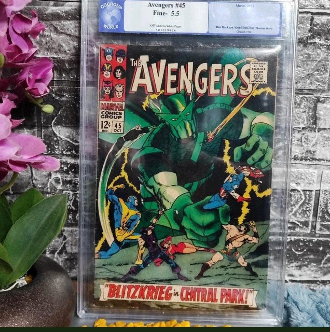 The Avengers #45 (1967) - CGGroup World Fine 5.5, Eén comic, Ophalen of Verzenden, Gelezen, Amerika