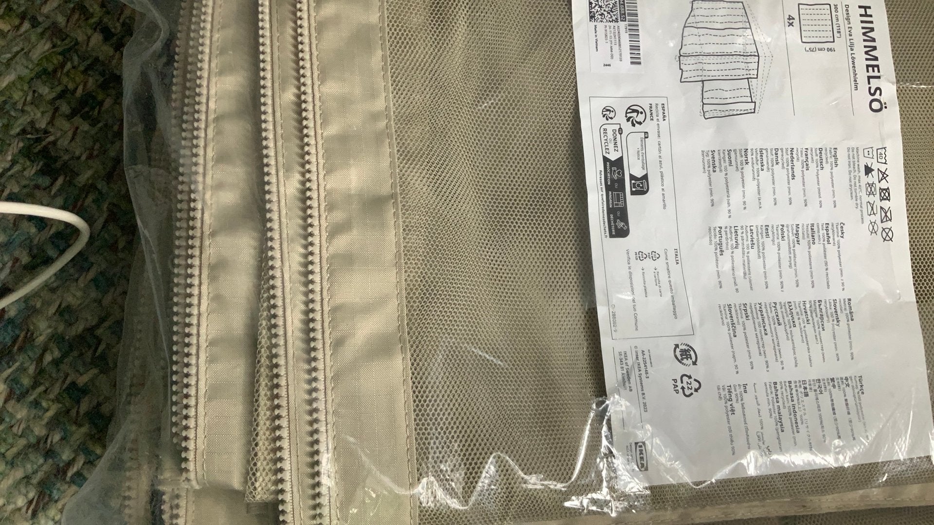 Himmelso gaasdoek v partytent IKEA 4 doeken GLOEDNIEUW, Tuin en Terras, Partytenten, Opvouwbaar, Partytent, Minder dan 2 meter
