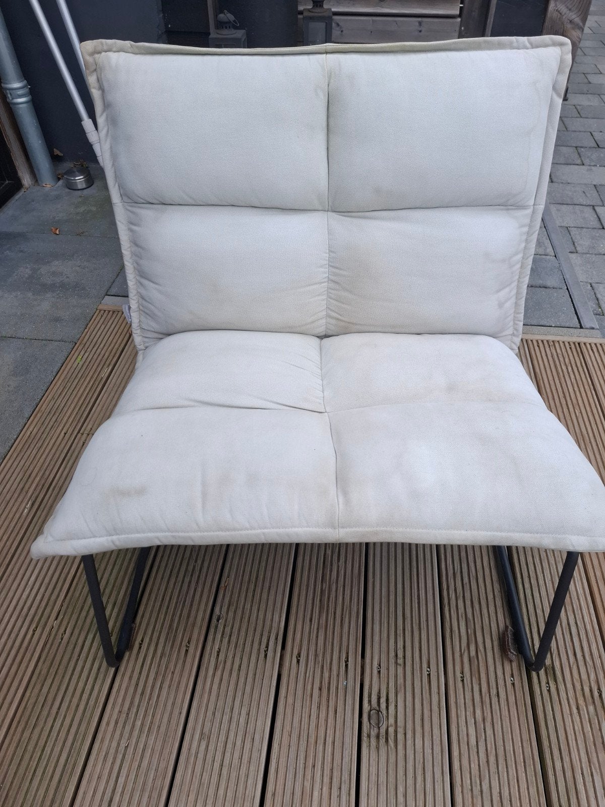 fauteuil must living, Huis en Inrichting, Fauteuils, Ophalen, Gebruikt, 75 tot 100 cm, 75 tot 100 cm