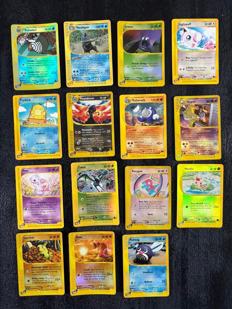 Pokemon kaarten: Skyridge, Aquapolis en Expedition, Hobby en Vrije tijd, Verzamelkaartspellen | Pokémon, Zo goed als nieuw, Meerdere kaarten