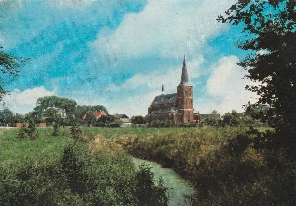 HERPEN Gezicht op Herpen met Kerk, Verzenden, 1980 tot heden, Gelopen, Noord-Brabant