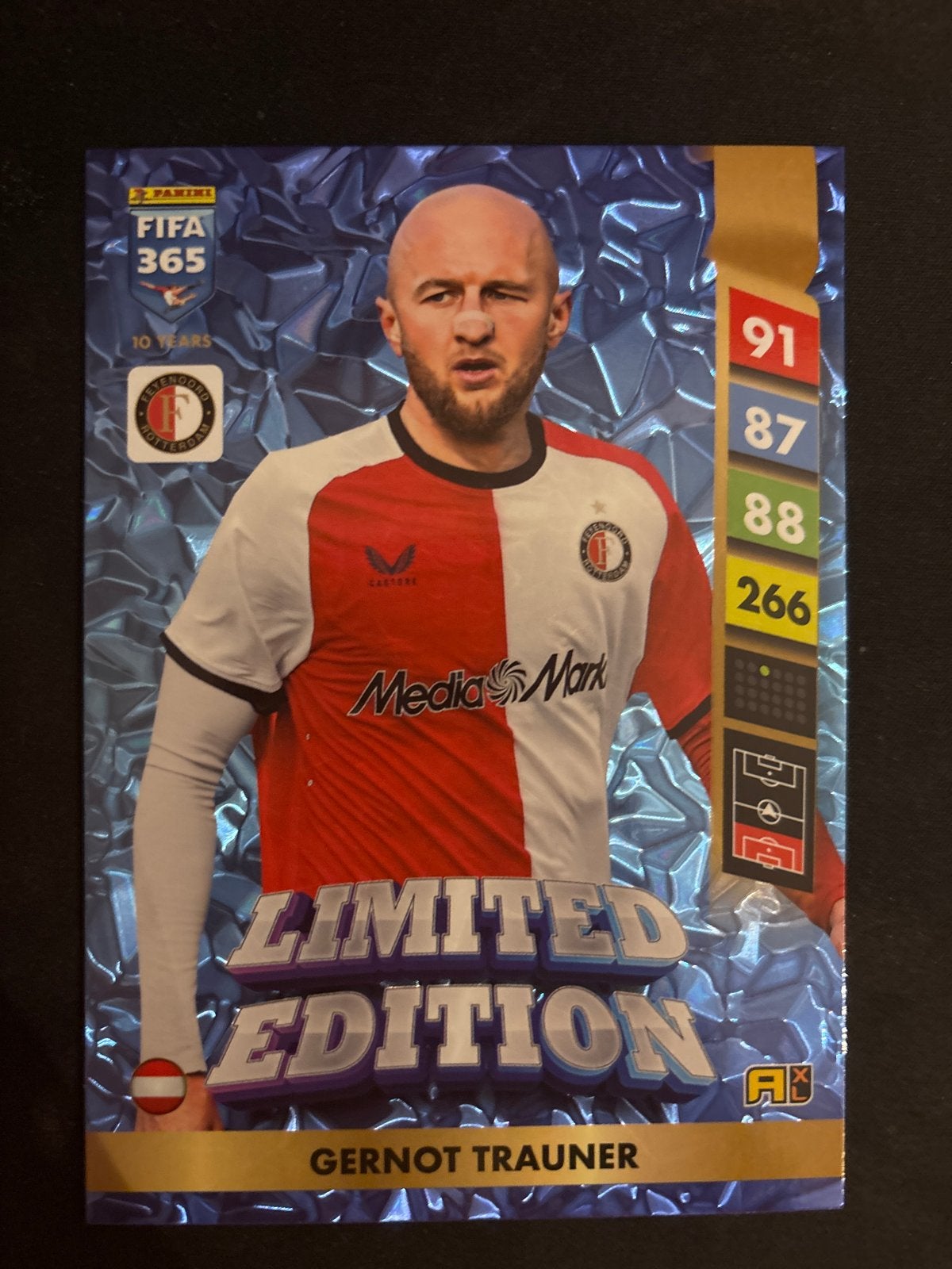 Panini FIFA 365 Limited Edition Gernot Trauner Feyenoord, Ophalen of Verzenden, Zo goed als nieuw, Feyenoord, Spelerskaart