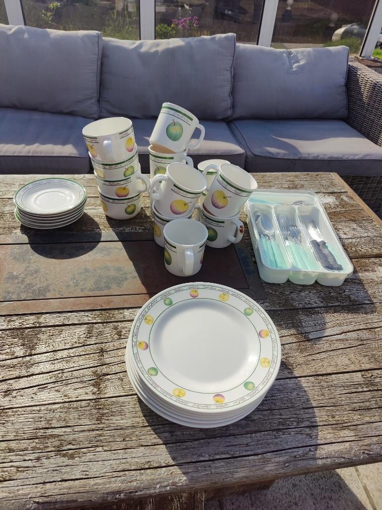 Kamping servies, Ophalen, Gebruikt