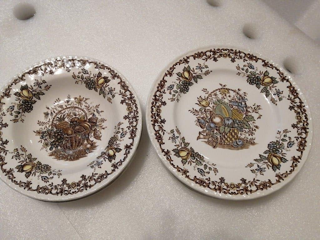 Royal Tudor Fruits & Flowers servies delen 6xdinerbo, Ophalen of Verzenden
