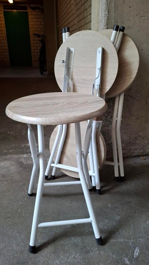 4 krukjes, Huis en Inrichting, Krukjes, Ophalen, Hout