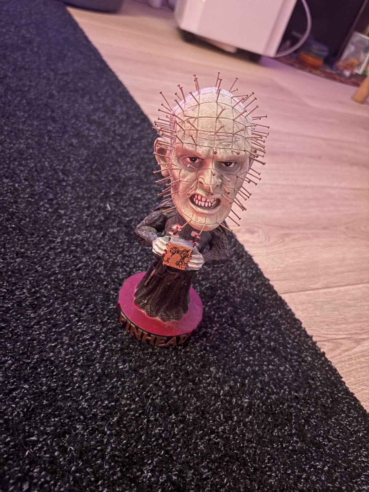 Zeldzame Pinhead Bobblehead (2003) - Hellraiser Collectible, Ophalen of Verzenden, Gebruikt