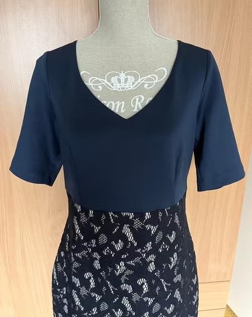 Steps blauw/zwarte jurk maat 42[v], Blauw, Maat 42/44 (L), Nieuw, Ophalen of Verzenden