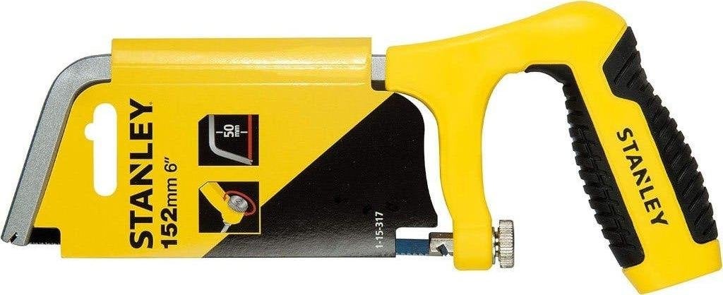 Stanley Mini Beugelzaag 152 mm (6 inch), Doe-het-zelf en Verbouw, Gereedschap | Handgereedschap, Ophalen of Verzenden, Nieuw, Zaag