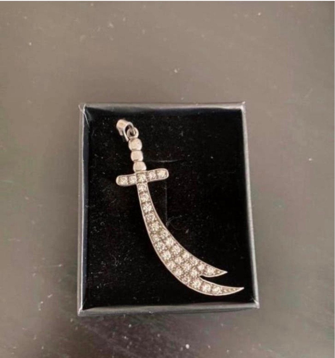 Exclusieve 925 Sterling Zilver Hz. Ali Zülfikar Ketting, Overige voorstellingen, Nieuw, Ophalen of Verzenden, Zilver