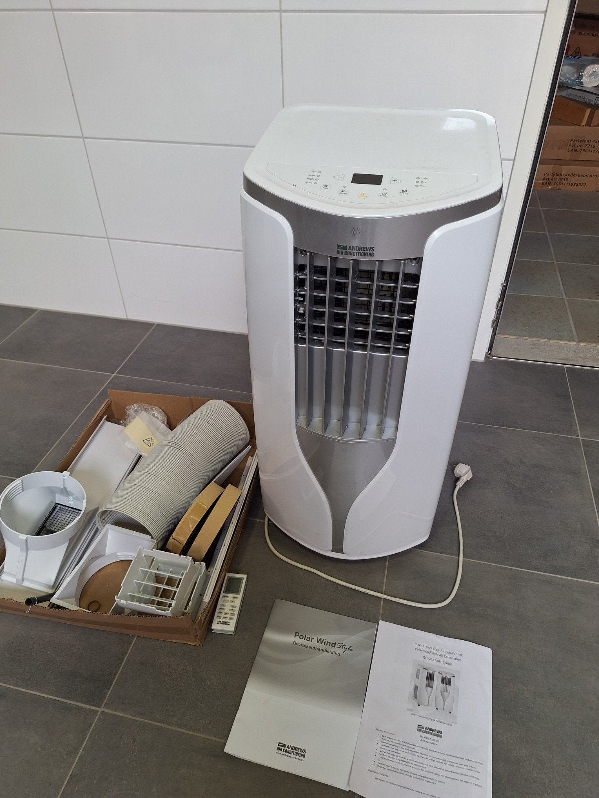 Andrews , Polar Wind Style mobiele airco, Ophalen, Timer, 3 snelheden of meer, Zo goed als nieuw