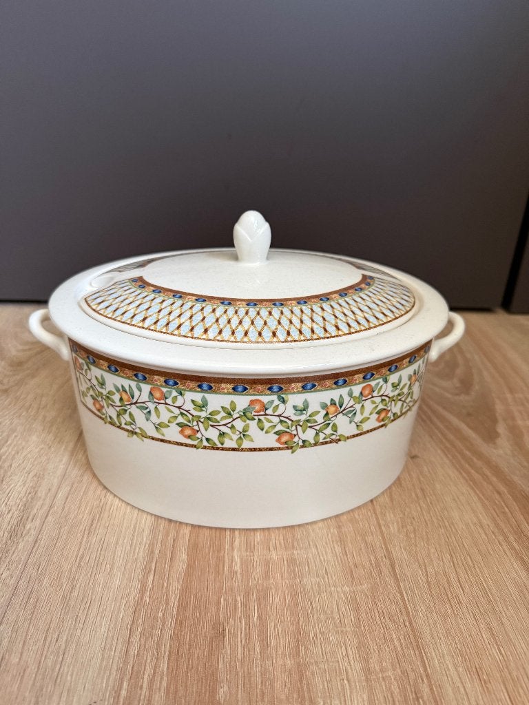 Johnson Brothers Lemon Tree Soep Terrine Zeer Zeldzaam, Huis en Inrichting, Overige merken, Vintage, Ophalen of Verzenden, Porselein