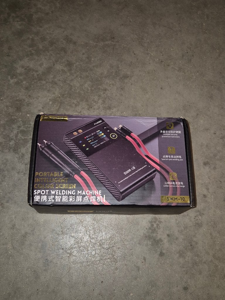 FNIRSI SWM-10 Puntlasapparaat (Spot Welder) - 1x gebruikt!, Doe-het-zelf en Verbouw, Ophalen of Verzenden, Zo goed als nieuw, 250 ampère of meer