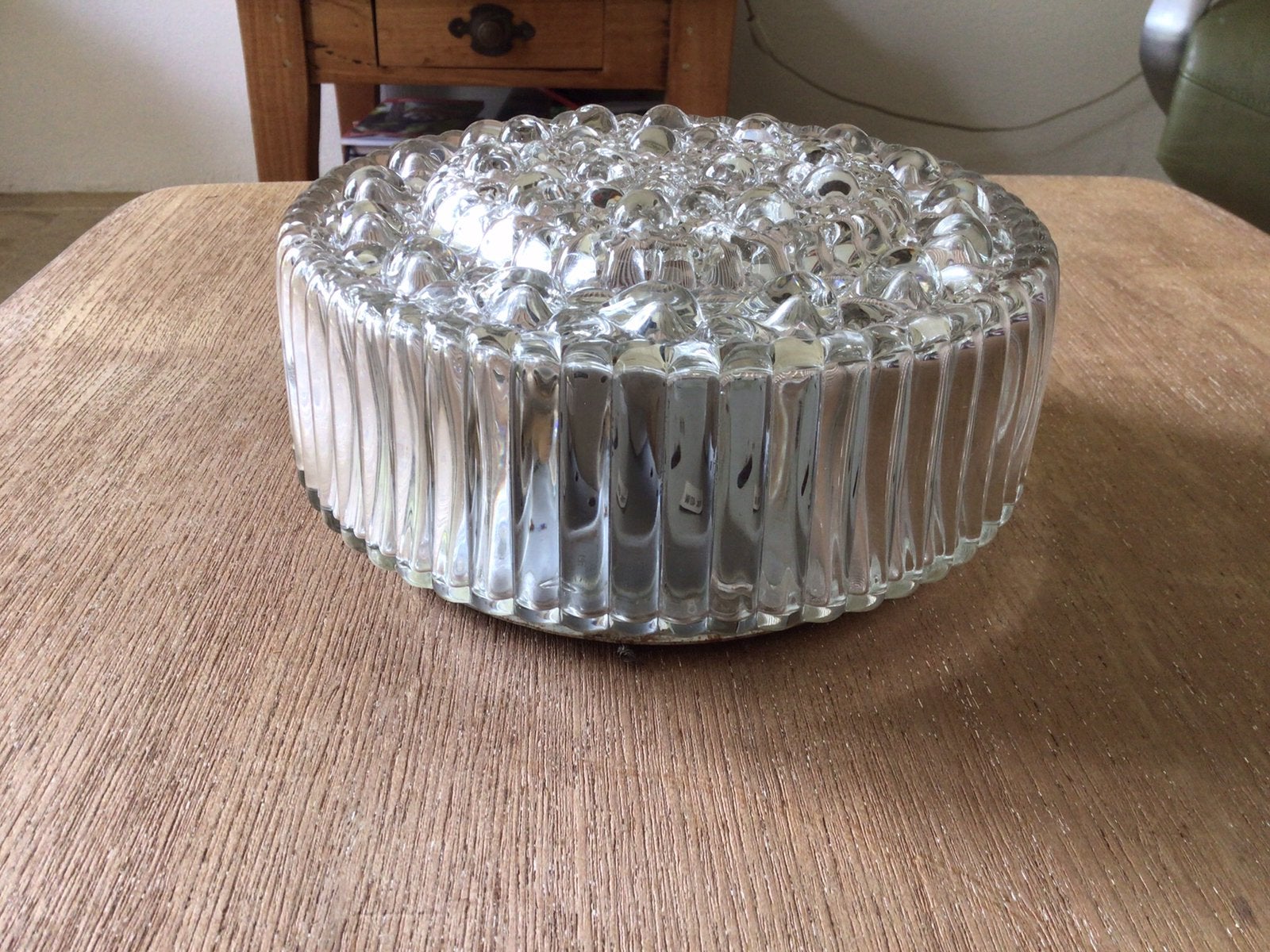 Glazen wandlamp, plafondlamp, Helena Tynell, jaren 60., Ophalen of Verzenden, Zo goed als nieuw