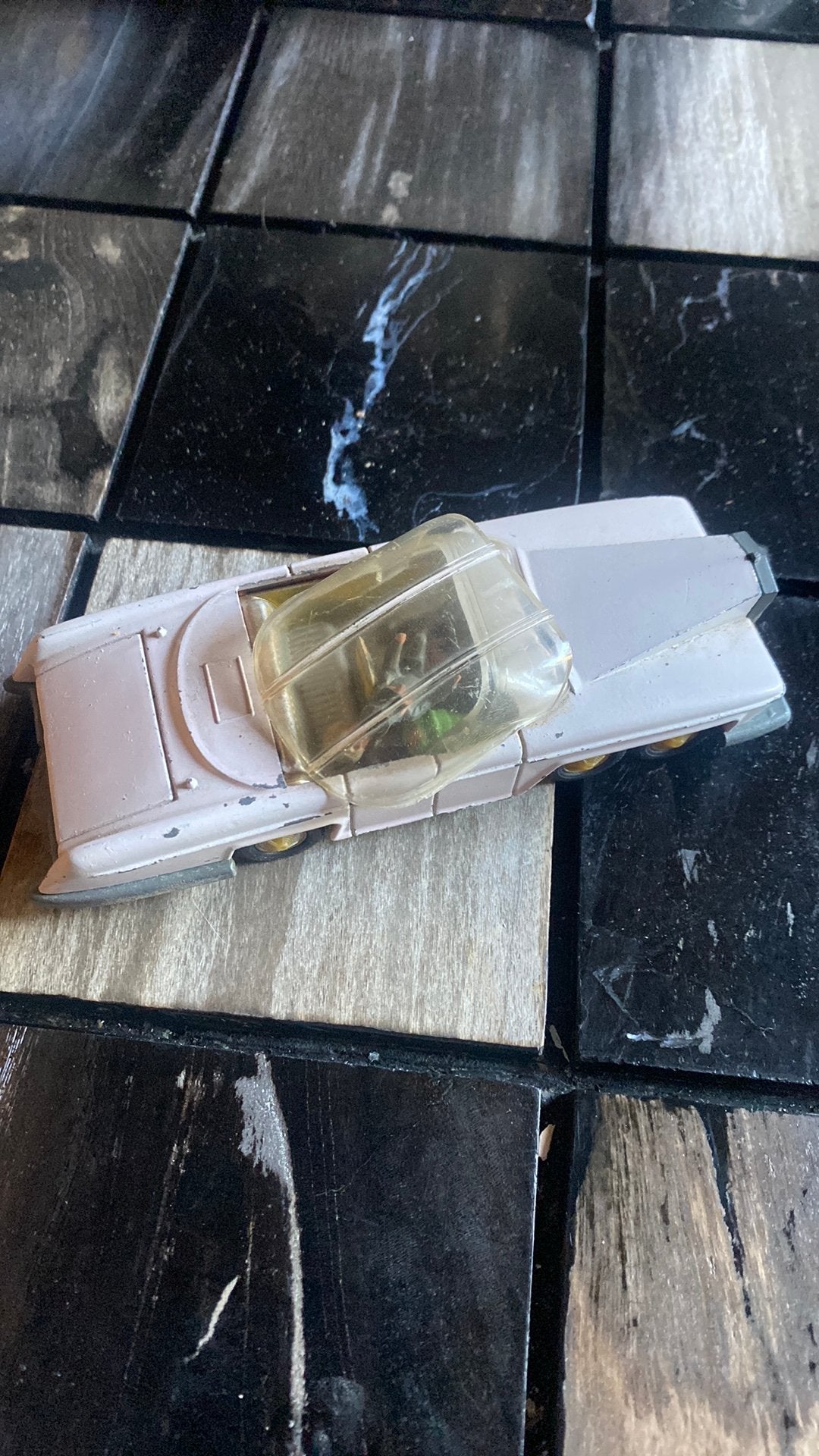 Dinky Toys No.100  FAB 1 (Thunderbirds) Met figuren & raket!, Ophalen, Gebruikt