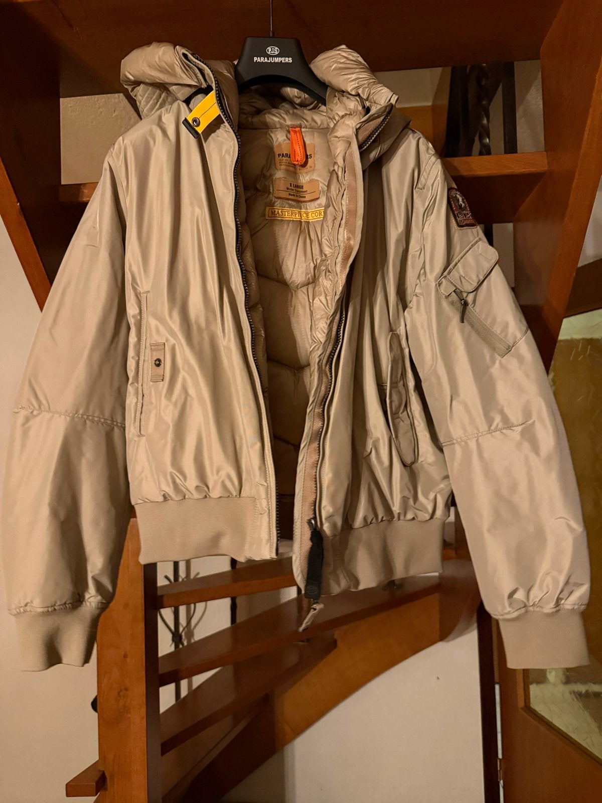 Parajumpers Masterpiece Core Bomberjack - Beige (XL), Ophalen of Verzenden, Zo goed als nieuw, Maat 46/48 (XL) of groter, Beige