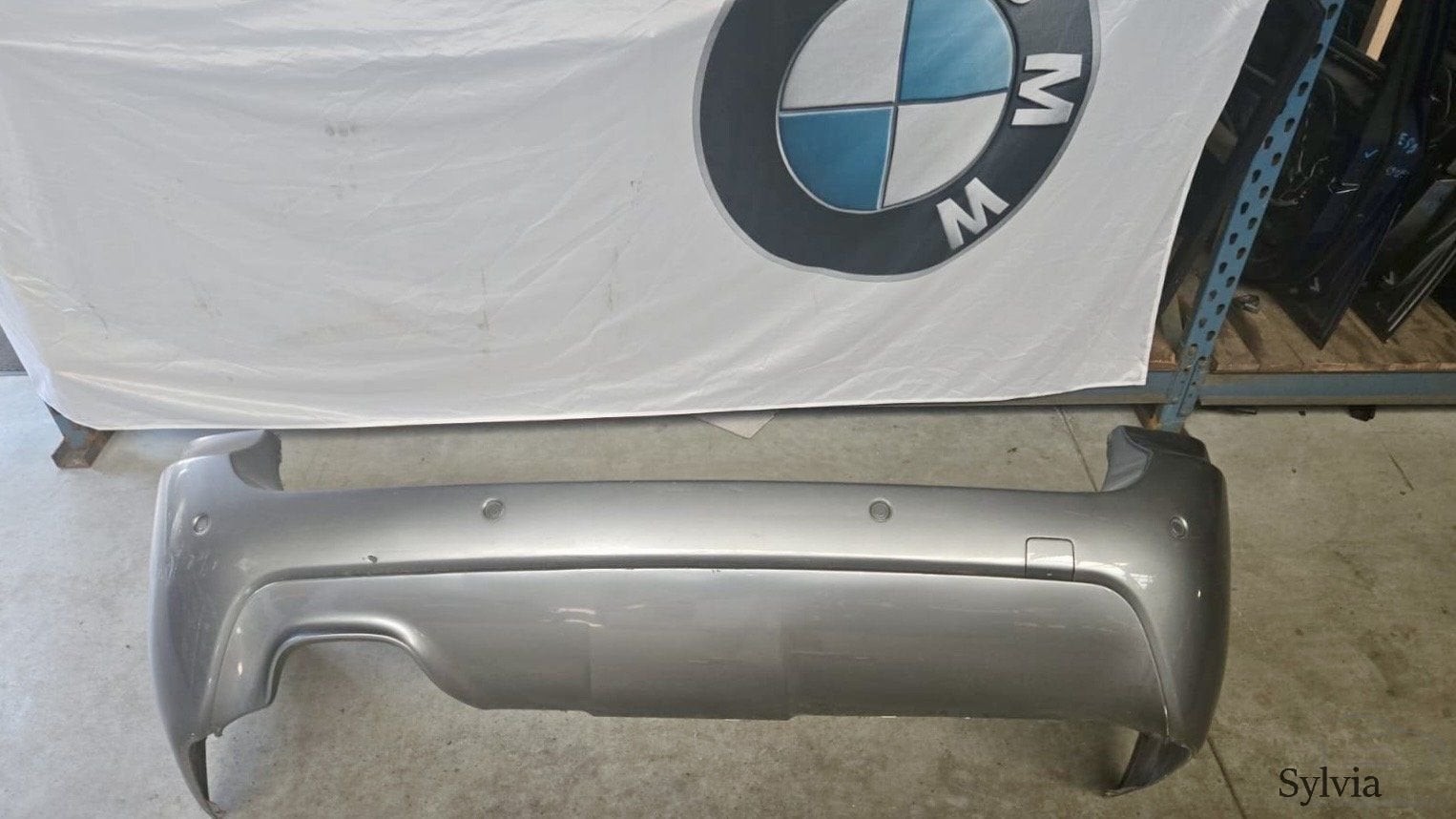 M Achterbumper BMW 5 serie E61 + LCI Spacegrau met. A52 5112, Gebruikt, -, -, Ophalen of Verzenden