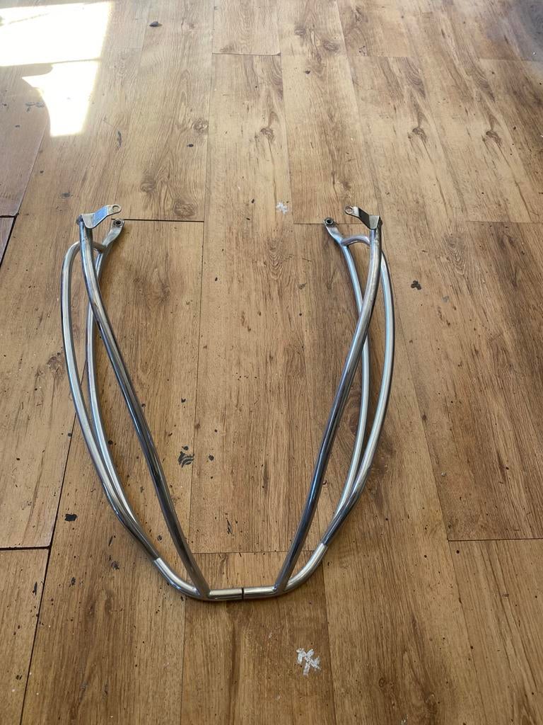 Vespa sprint/primavera chrome achtervalbeugel - beetje roest, Ophalen, Gebruikt, Overige typen, Vespa