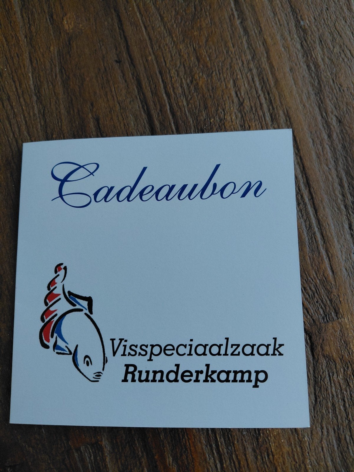 Cadeaubon, Eén persoon, Cadeaubon