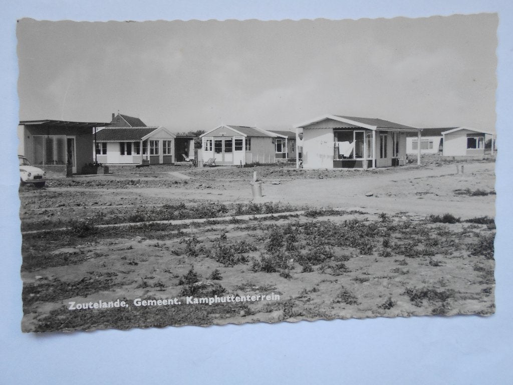Zoutelande Gem Kamphuttenterrein zomers Zoutelande in 1950, Verzamelen, Ophalen of Verzenden, 1940 tot 1960, Ongelopen, Zeeland