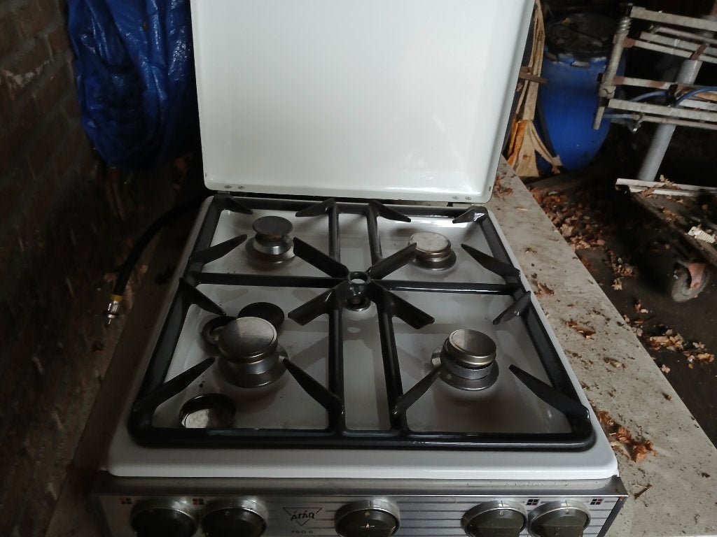 te koop kookplaat, Witgoed en Apparatuur, Kookplaten, Ophalen, 4 kookzones, Zo goed als nieuw, Gas