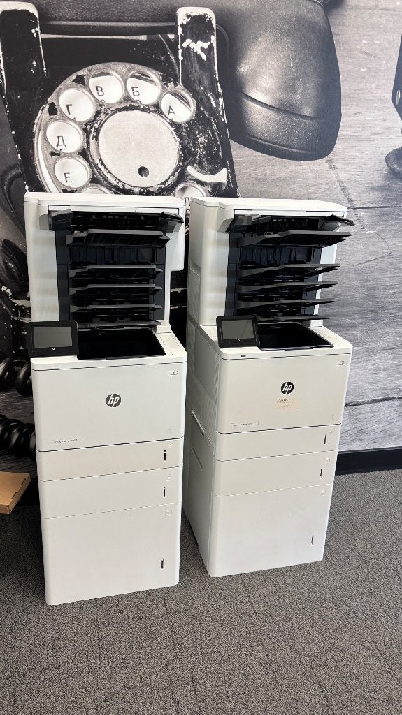 SPOED 2xHP Laserjet Printer -piepen met papier -M611 en M612, Ophalen, Zwart-en-wit printen, Gebruikt, HP >