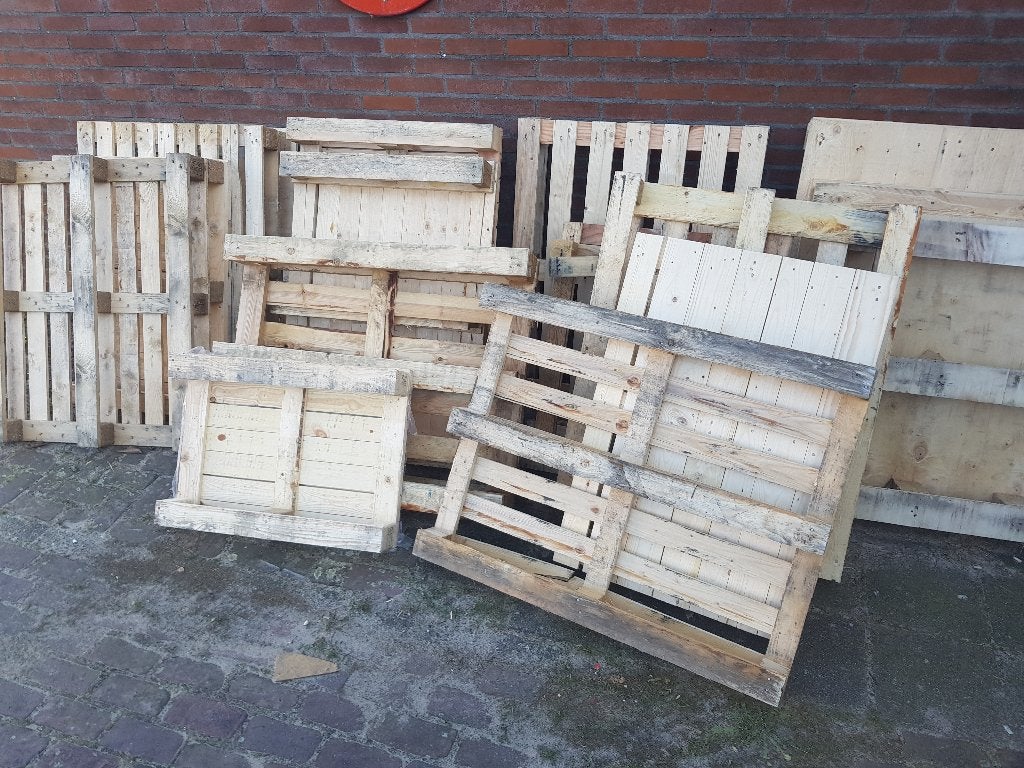 Pallets voor de openhaard, 3 tot 6 m³, Ophalen, Overige houtsoorten, Blokken