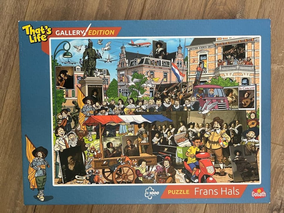That's Life Gallery Edition Frans Hals Legpuzzel 1000 stukje, Verzenden, 500 t/m 1500 stukjes, Zo goed als nieuw, Legpuzzel