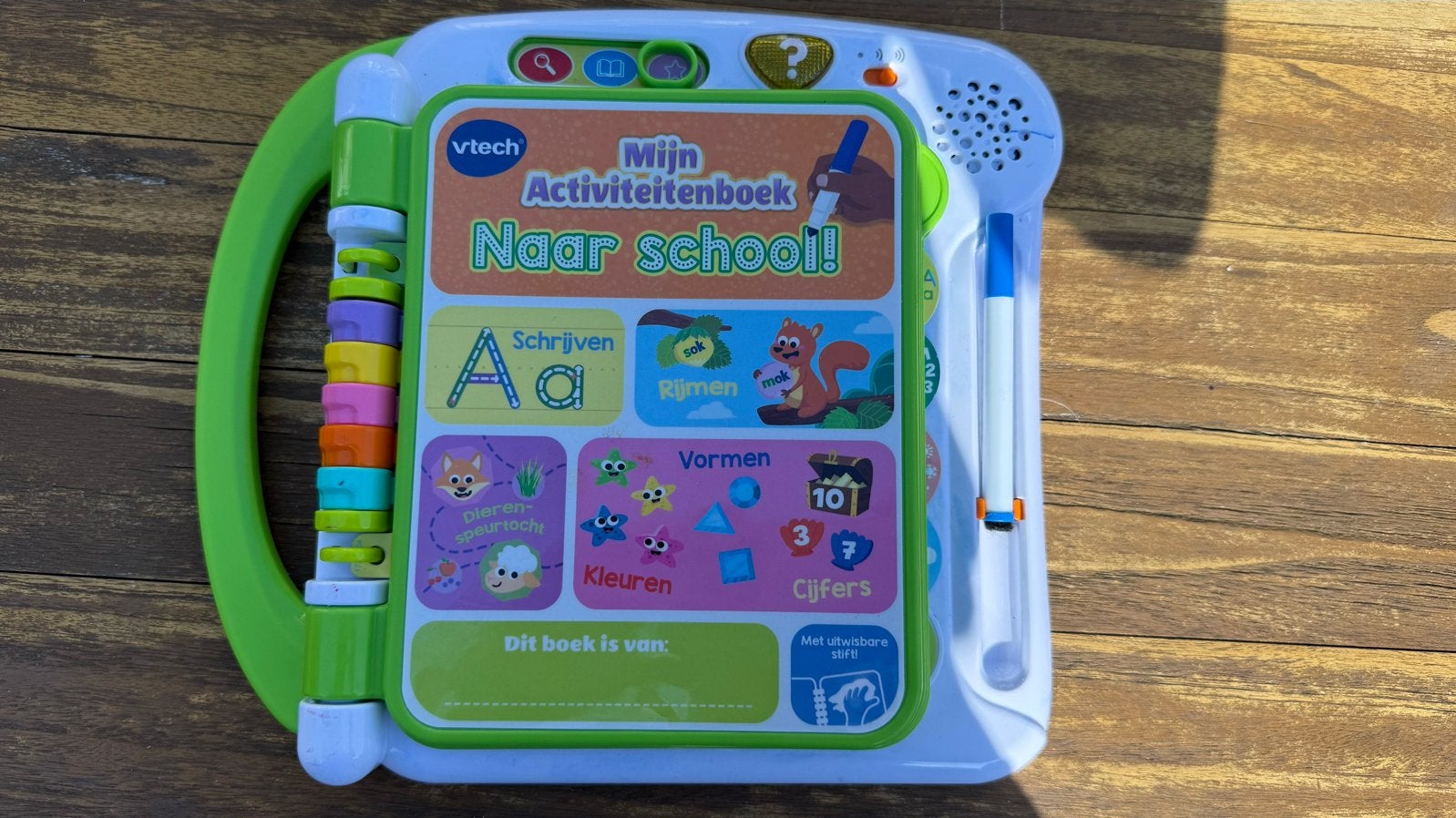 VTech Mijn Activiteitenboek Naar School - Educatief Speelgoe, Ophalen of Verzenden, Gebruikt, Taal en Lezen, Met geluid