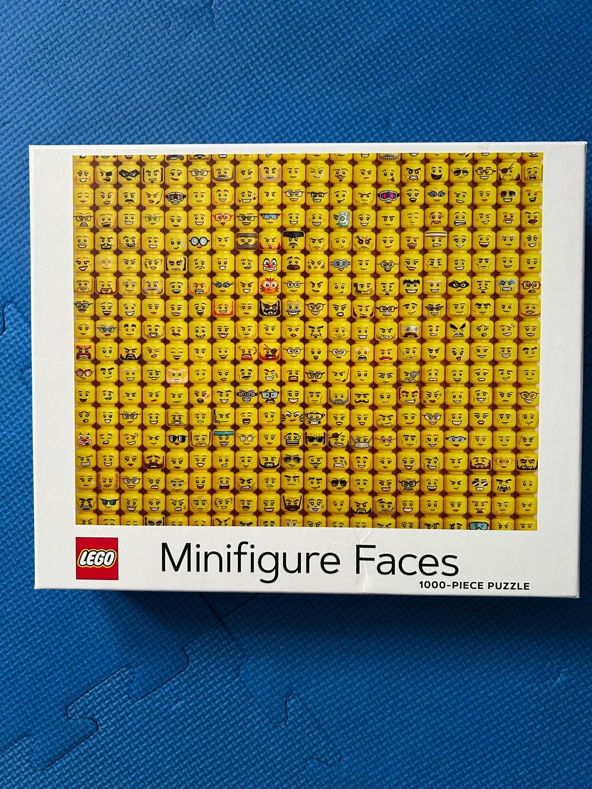LEGO Minifigure Faces 1000-delige Legpuzzel, Ophalen of Verzenden, 500 t/m 1500 stukjes, Zo goed als nieuw, Legpuzzel