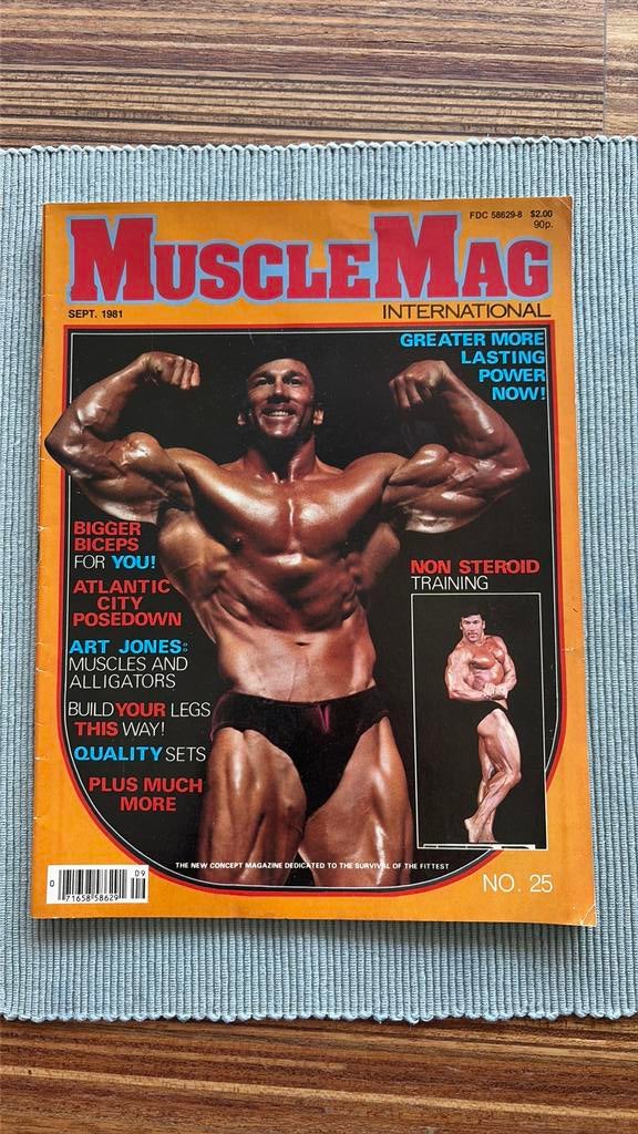 Bodybuilding Muscle Magazine 1981Arnold Schwarzenegger, Boeken, Tijdschriften en Kranten, Gelezen, Muziek, Film of Tv, Ophalen of Verzenden