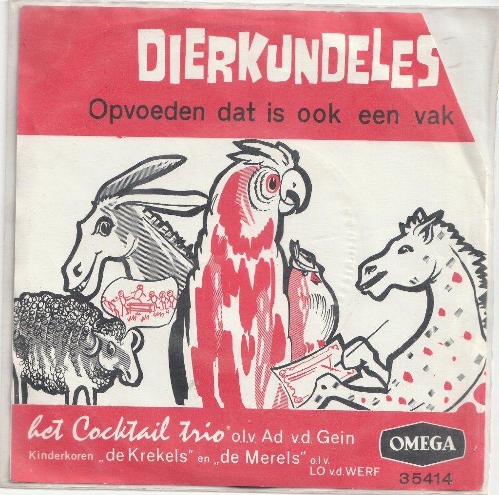 Cocktail Trio- Dierkundeles -1964 VERZENDEN OF OPHALEN, Cd's en Dvd's, Vinyl Singles, Gebruikt, Ophalen