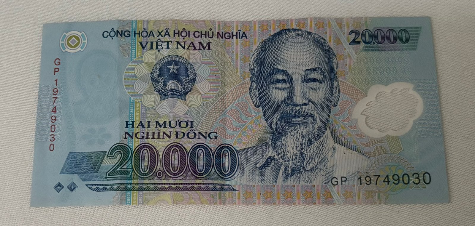Vietnamese 20.000 Dong bankbiljet, Ophalen of Verzenden, Zuidoost-Azië, Los biljet