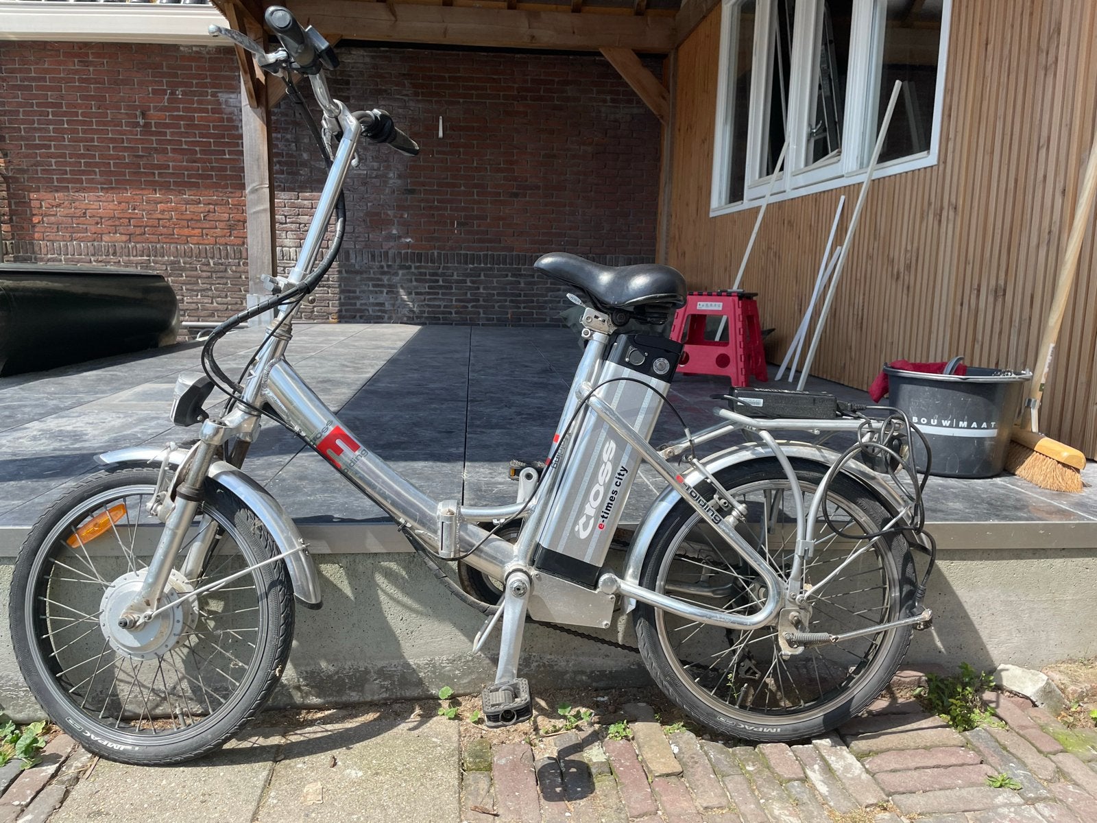 Elektrische vouwfiets, 20 inch of meer, Gebruikt, Velgrem, Versnellingen