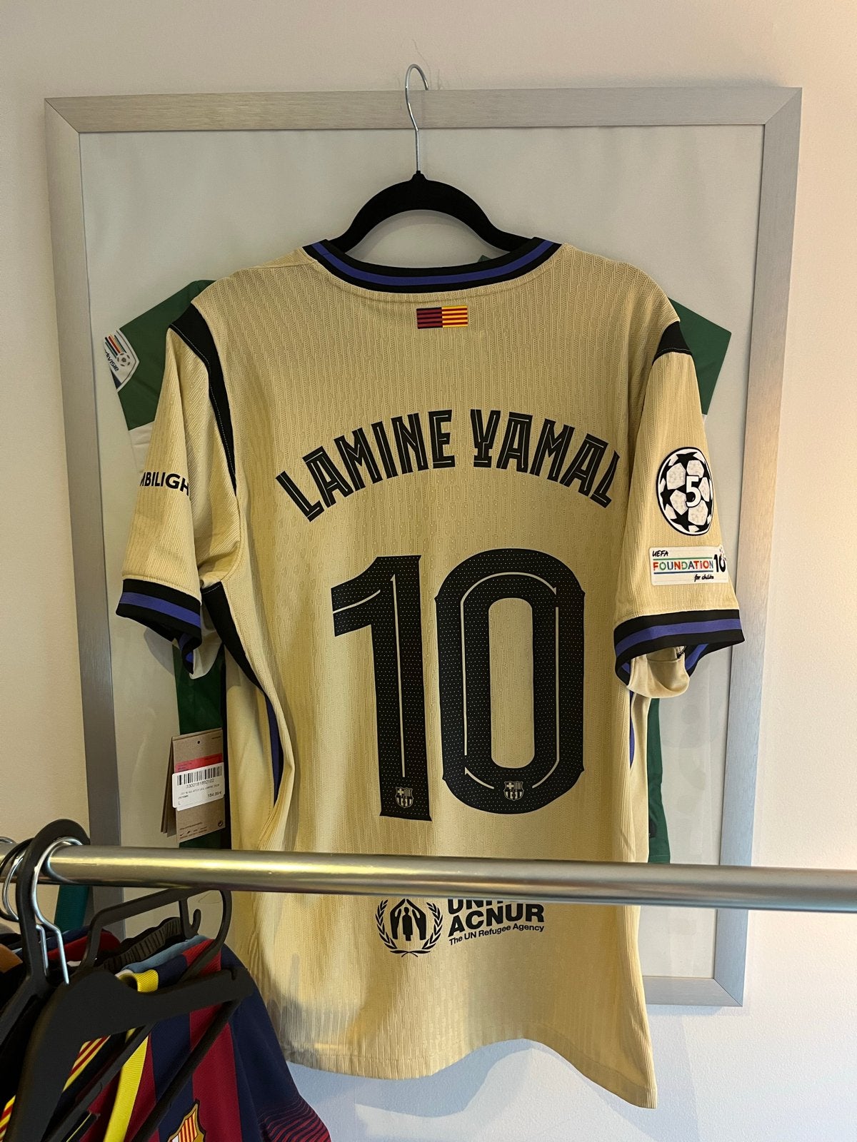 FC Barcelona 25/26 ucl Uit Spelersversie Lamine Yamal #10, Maat L, Verzenden, Nieuw, Shirt