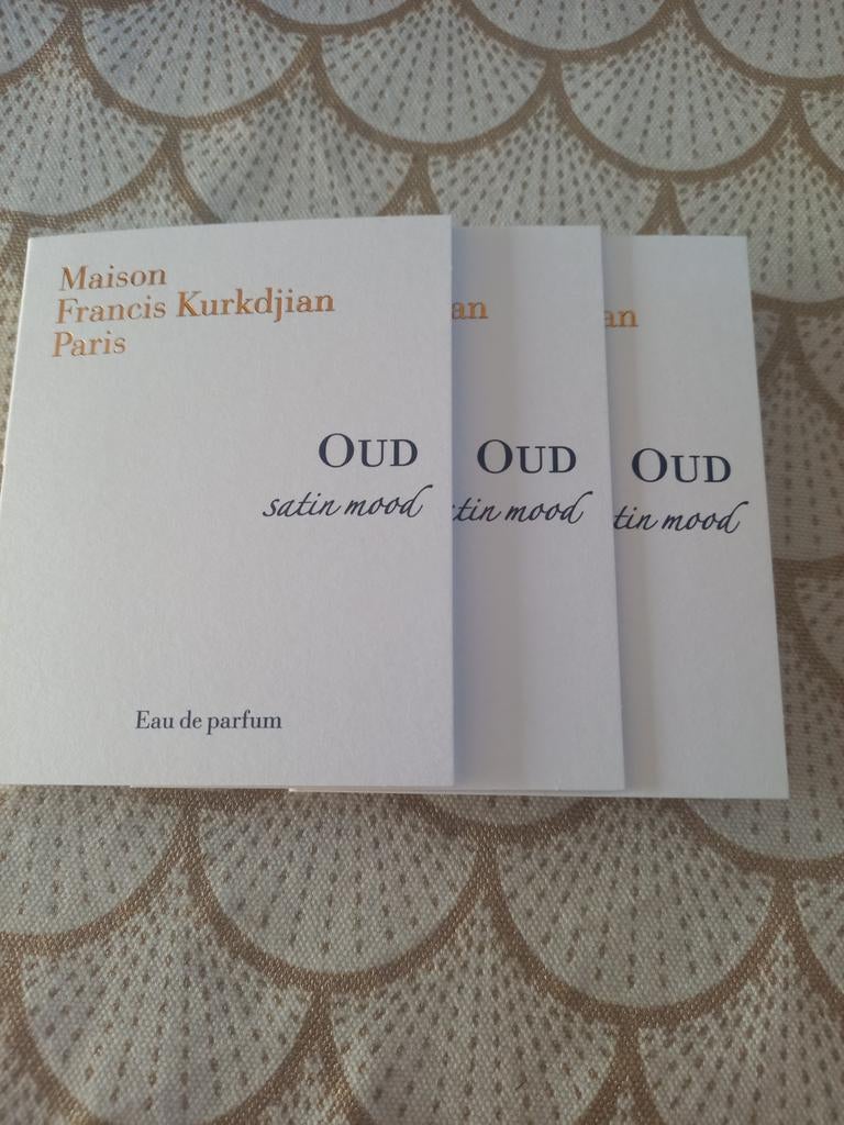 3 proefjes Oud Satin Mood Maison Francis Kurkdjian, Ophalen of Verzenden