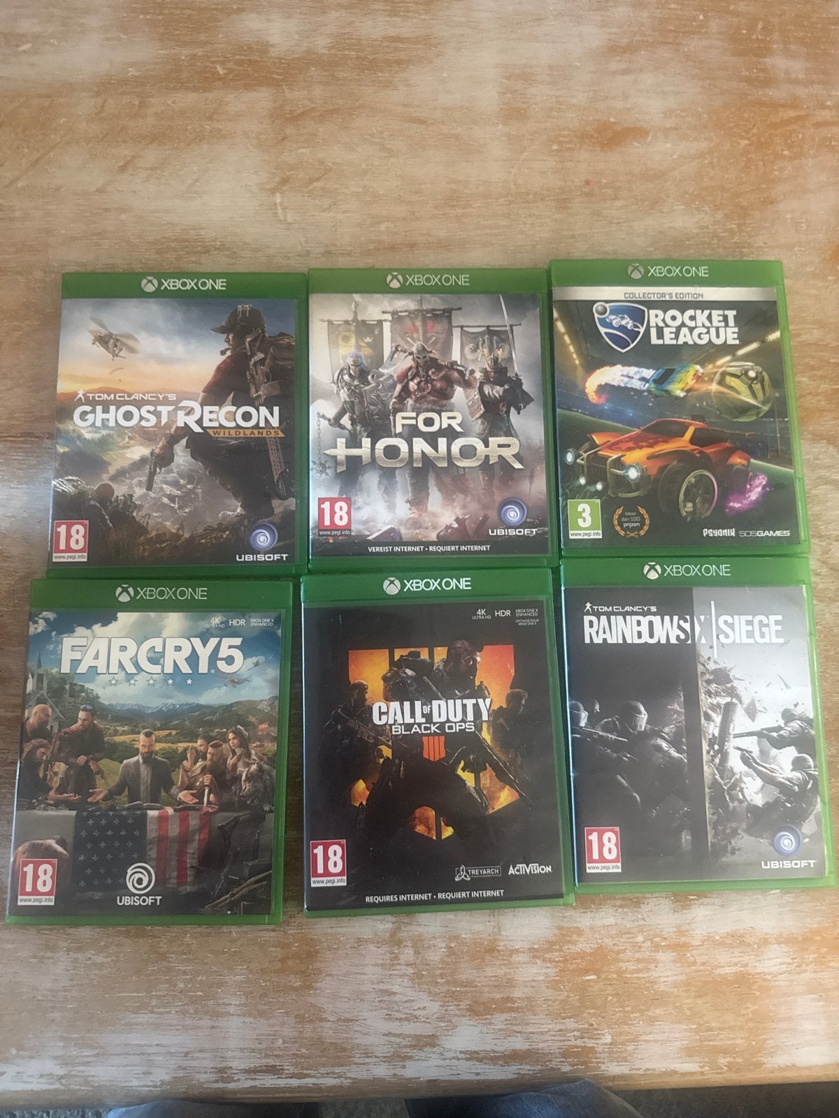 Xbox One Games: Ghost Recon, For Honor, Rocket League, Far C, Spelcomputers en Games, Online, Gebruikt, Vanaf 18 jaar, Shooter