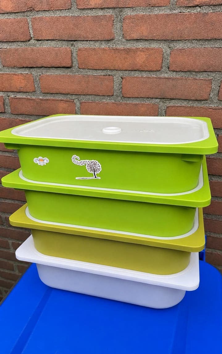4 (speelgoed) opberboxen, Ophalen of Verzenden, Zo goed als nieuw, Overige typen