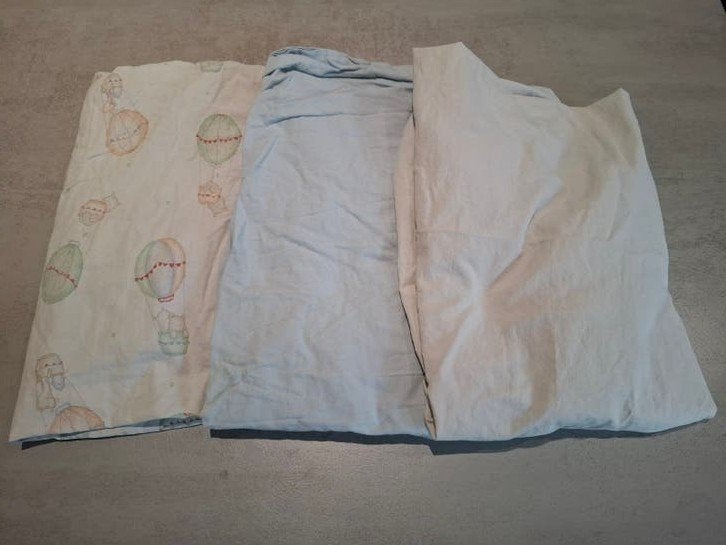 3 Hoeslakens 120x60 - Chicco, Andy & Helen, Ophalen, Gebruikt, Overige merken, Set van meerdere stuks