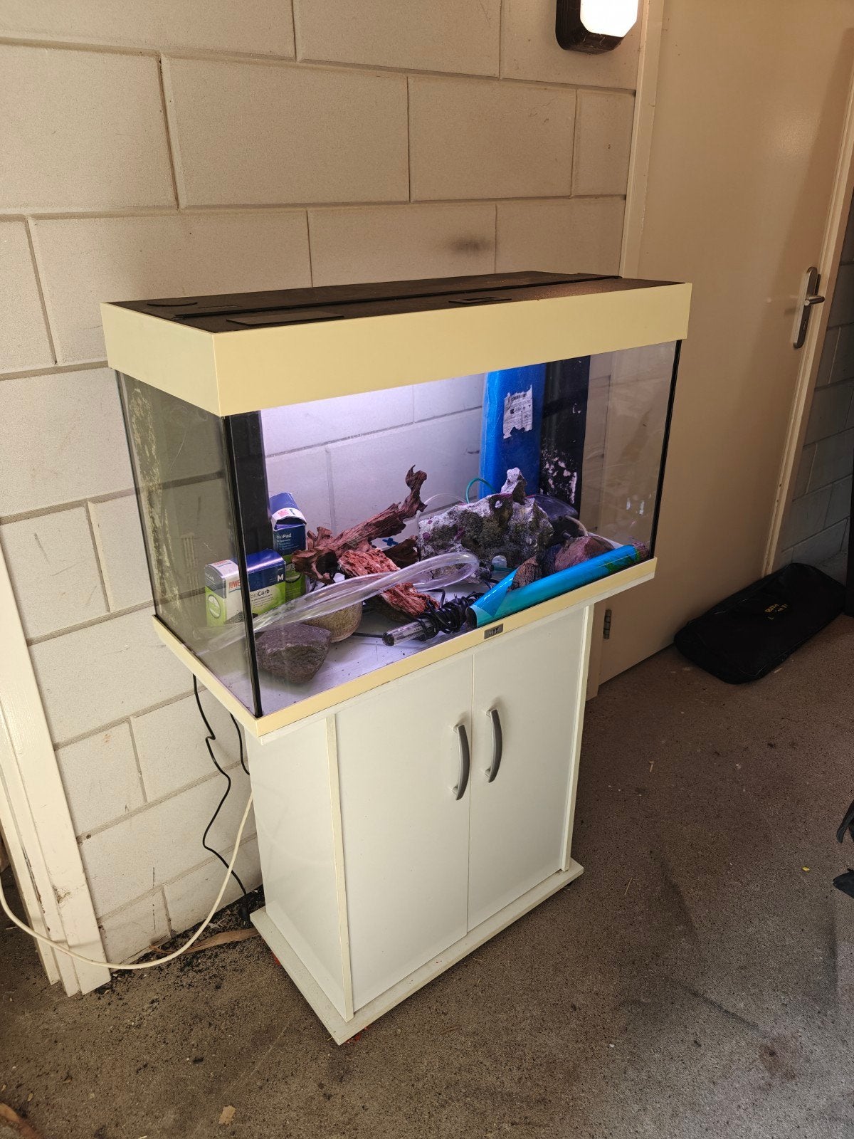 Juwel Rio 125 aquarium compleet met onderkast, Dieren en Toebehoren, Vissen | Aquaria en Toebehoren, Ophalen, Inclusief deksel