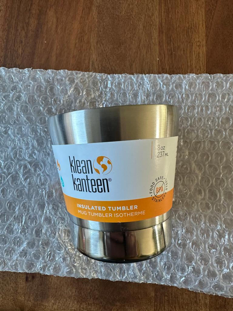 Klean Kanteen Geïsoleerde Tumbler 237ml - RVS, Ophalen, Overige typen, Metaal, Overige merken