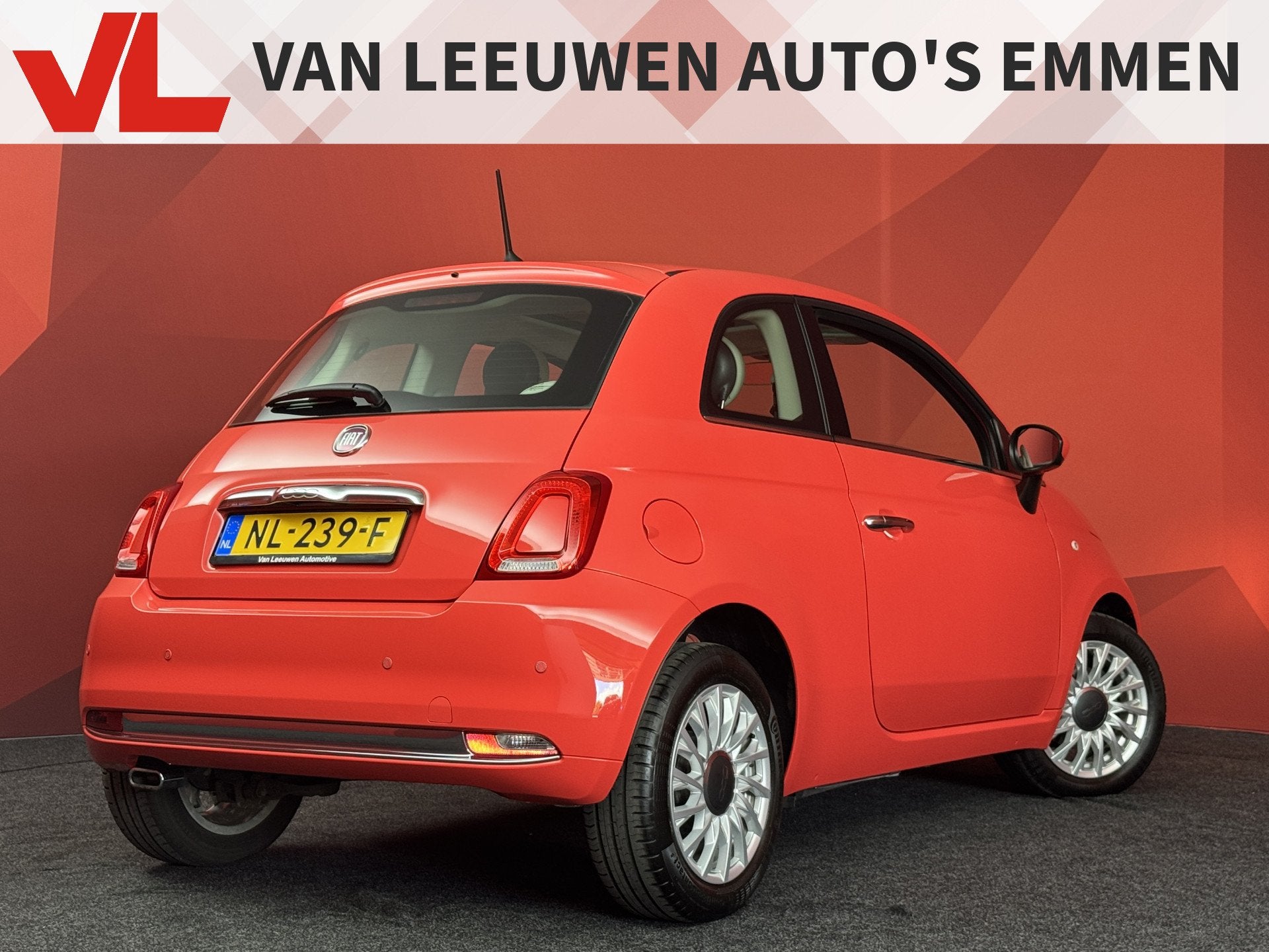 Fiat 500 0.9 TwinAir Turbo Lounge | Cruise | Airco | Automaa, Auto's, Stof, Gebruikt, Met garantie (alle), Origineel Nederlands
