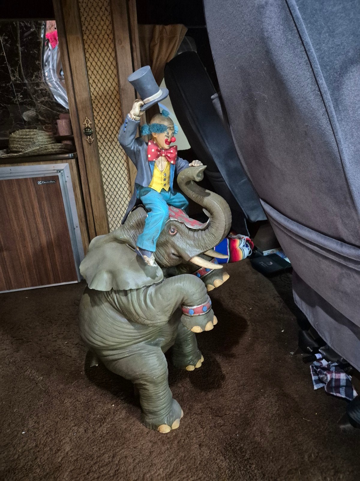 Olifant met Clown Toni Boltini  +-  70 cm, Verzamelen, Ophalen of Verzenden
