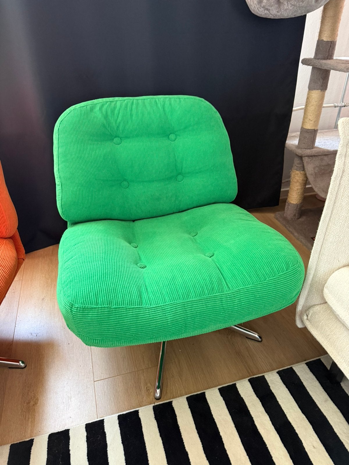 Ikea Dyvlinge groene stoel, Ophalen, Zo goed als nieuw, 75 tot 100 cm, 50 tot 75 cm